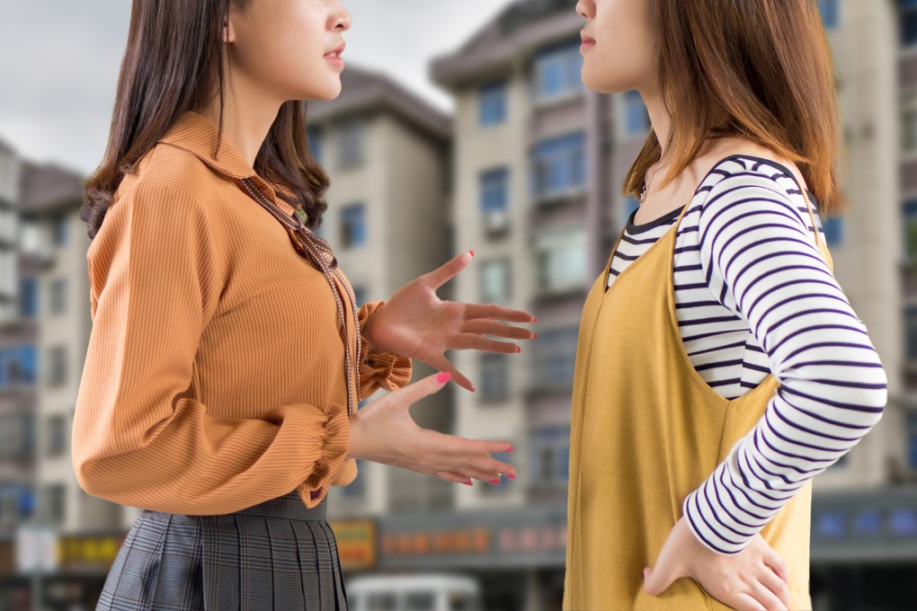 A property row between two sisters in China has led one of them to post sex solicitation cards around the neighbourhood of the other. Photo: SCMP composite/Shutterstock