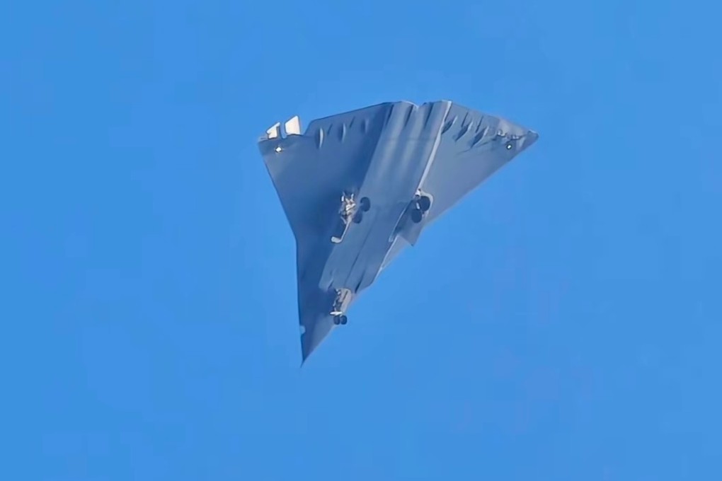 Videos and images posted on social media last week appear to show China’s first sixth-generation stealth fighter jet flying over Chengdu. Photo: Handout