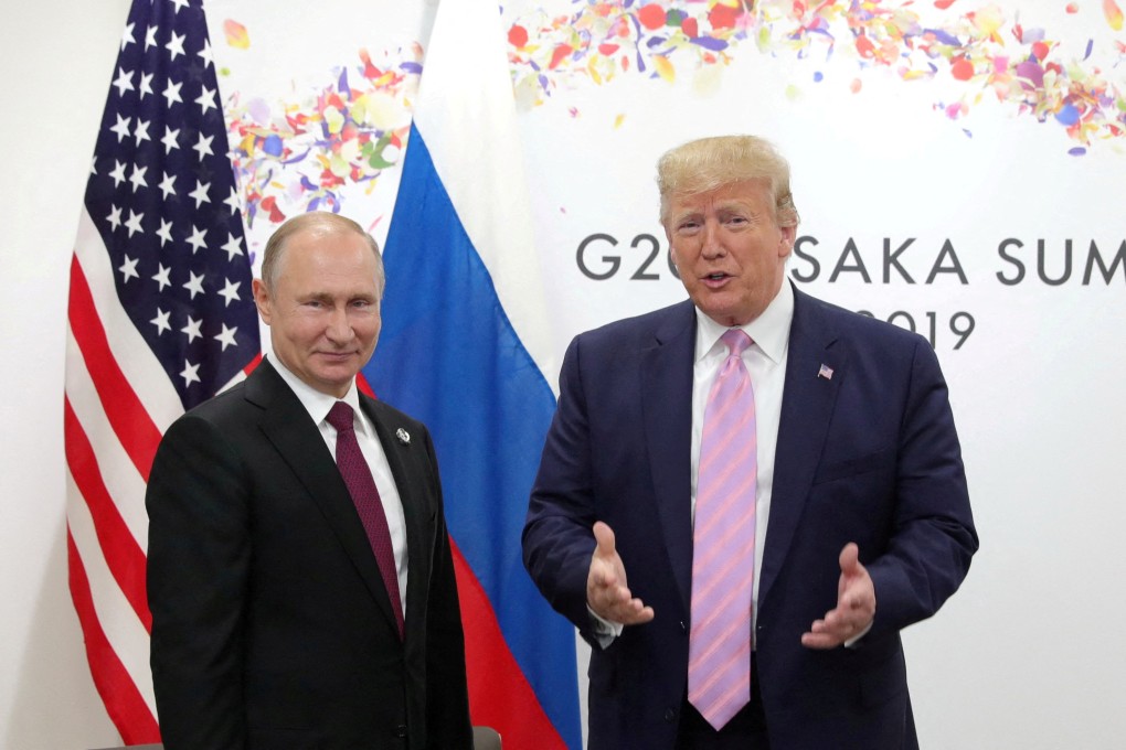 Russia’s President Vladimir Putin and Donald Trump, then US president, in 2019. File photo: via Reuters