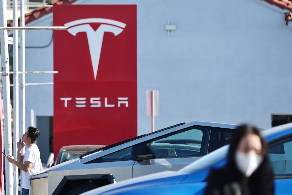 A Tesla dealership in Alhambra, California. Photo: AFP