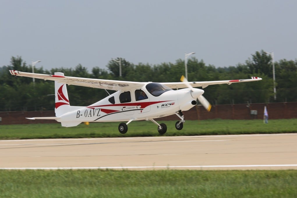 The four-seater electric airplane RX4E before its maiden flight in 2019. Photo: Handout