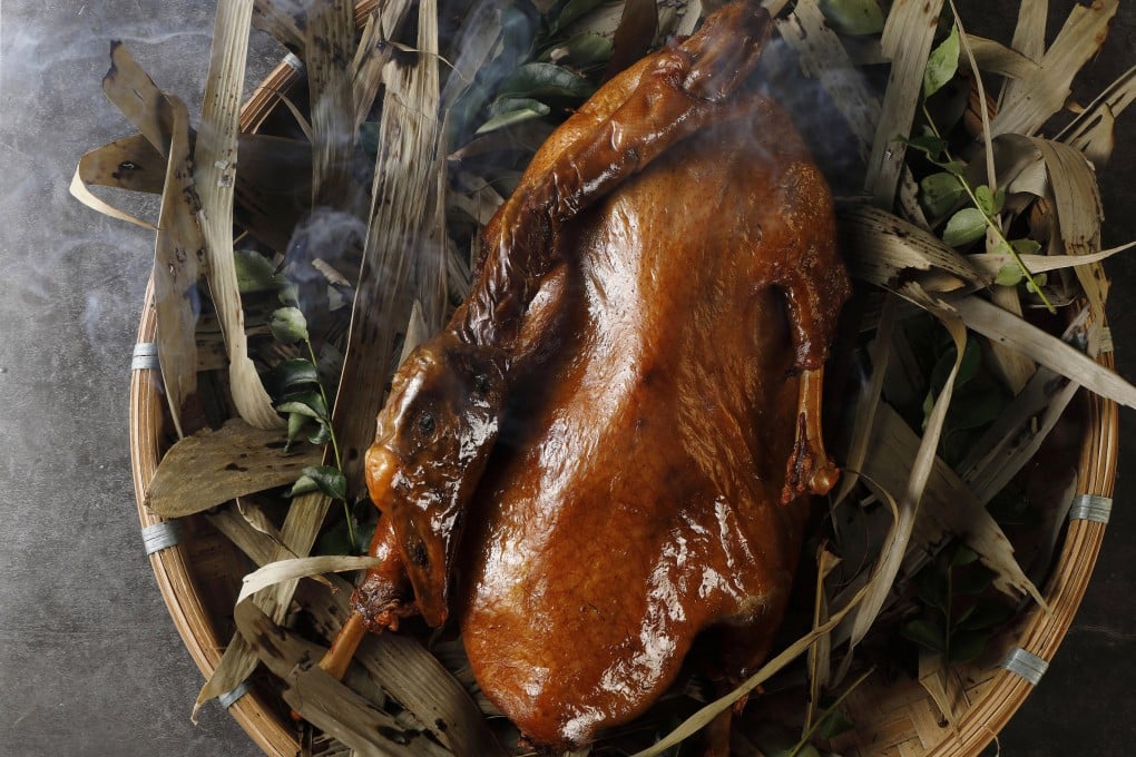Smoked camphor goose at The Chairman. The Hong Kong restaurant earned a third diamond in the Black Pearl Restaurant Guide 2025 published by Meituan, which rates 37 restaurants in the city. Photo: The Chairman