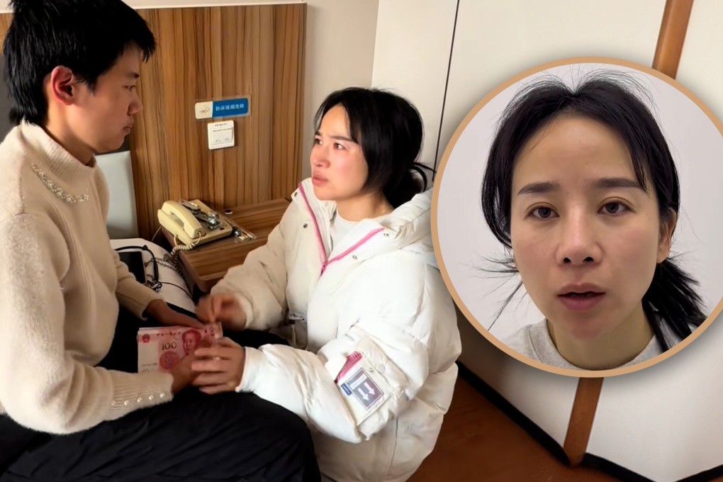 A woman who endured two years of severe domestic violence is donating the profits she makes from live streaming sessions to help similar victims get justice. Photo: SCMP composite/Douyin