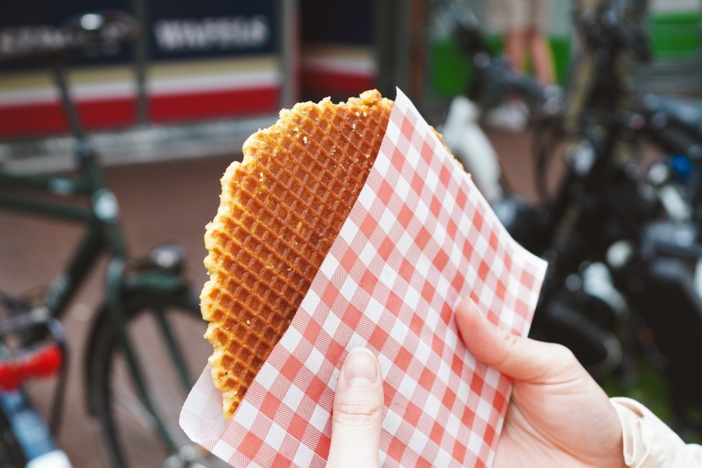 A stroopwafel is a snack consisting of two thin waffles separated by a syrup or caramel filling that is traditionally placed on top of a hot drink to warm it. “Stroopwafel” was one of the new words added to the Oxford English Dictionary in December. Photo: Shutterstock