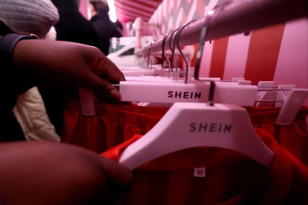 Shoppers visit Shein’s promotional Christmas bus tour, in Manchester, Britain, in December. Photo: Reuters