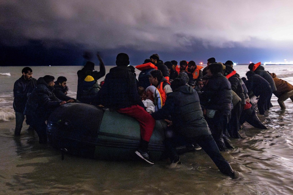 The UK is cracking down on migrant crossings from France with a new sanctions regime targeting both smugglers and the Chinese manufacturers of their boats and engines. Photo: AFP
