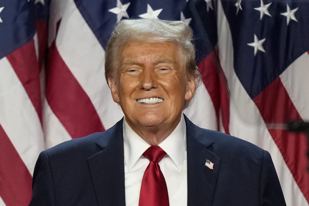 Donald Trump smiles at an election night watch party in West Palm Beach, Florida, in November. Photo: AP