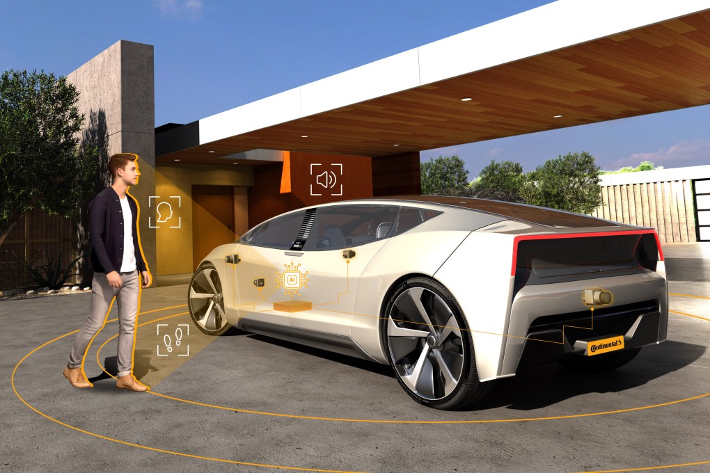 US company Continental is demonstrating a car that uses biometrics at the CES tech show, in Las Vegas, Nevada. Photo: Continental