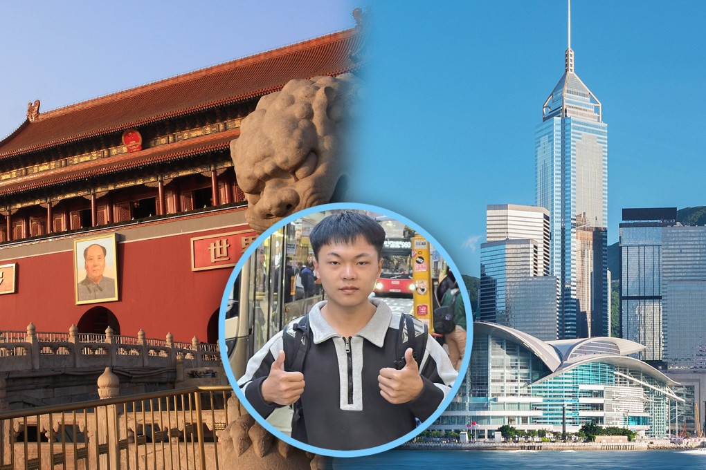 A university student has made a unique journey by bus from Beijing to Hong Kong, inspiring many people on social media. Photo: SCMP composite/Shutterstock/Douyin