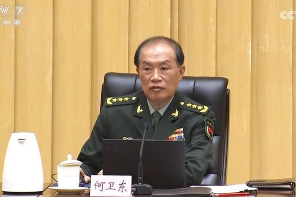 General He Weidong is vice-chairman of China’s powerful Central Military Commission and a member of the Communist Party’s Politburo. Photo: CCTV