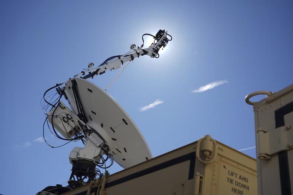 The Space Force’s Remote Modular Terminal is designed to jam enemy satellite signals. Photo: US Space Force