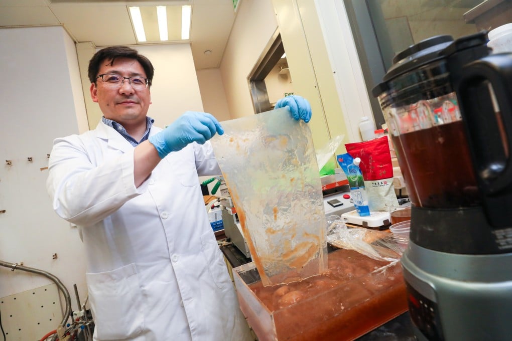 Professor Ngai To says the film’s transparency and ability to block oxygen and water vapour need to be improved. Photo: Sun Yeung