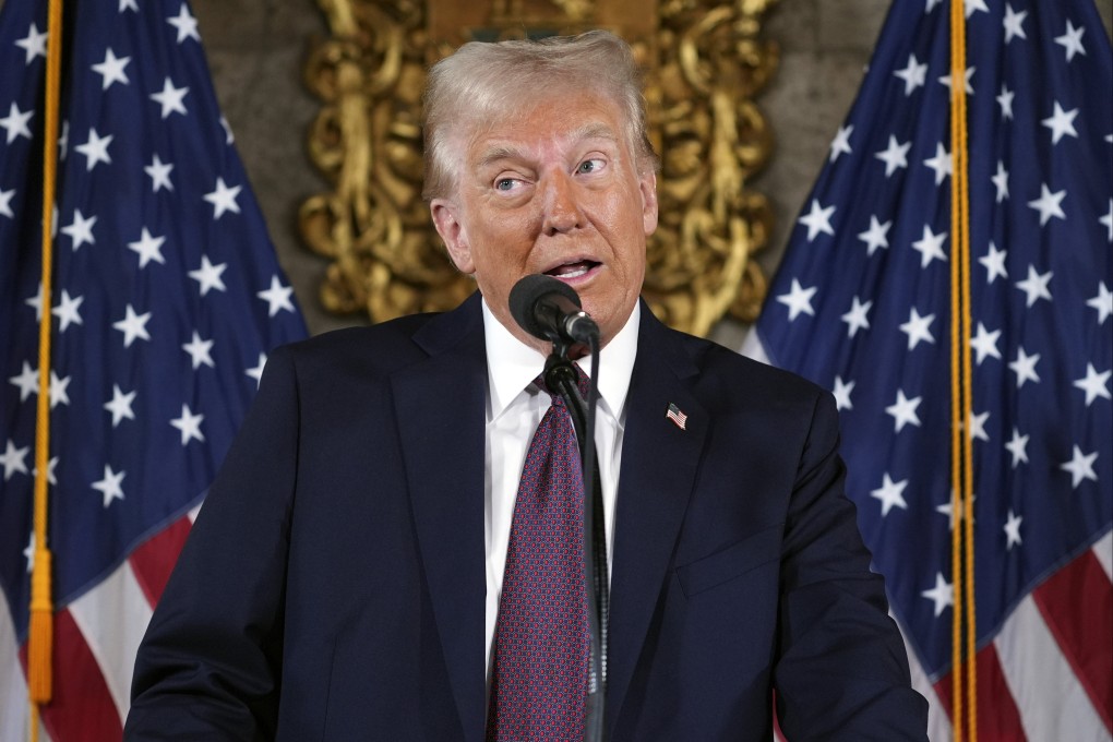 US president-elect Donald Trump at a news conference at Mar-a-Lago, Palm Beach, Florida, on January 7. Photo: AP