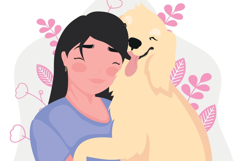 One student shares how she enjoys time with her pet dog. Photo: Shutterstock