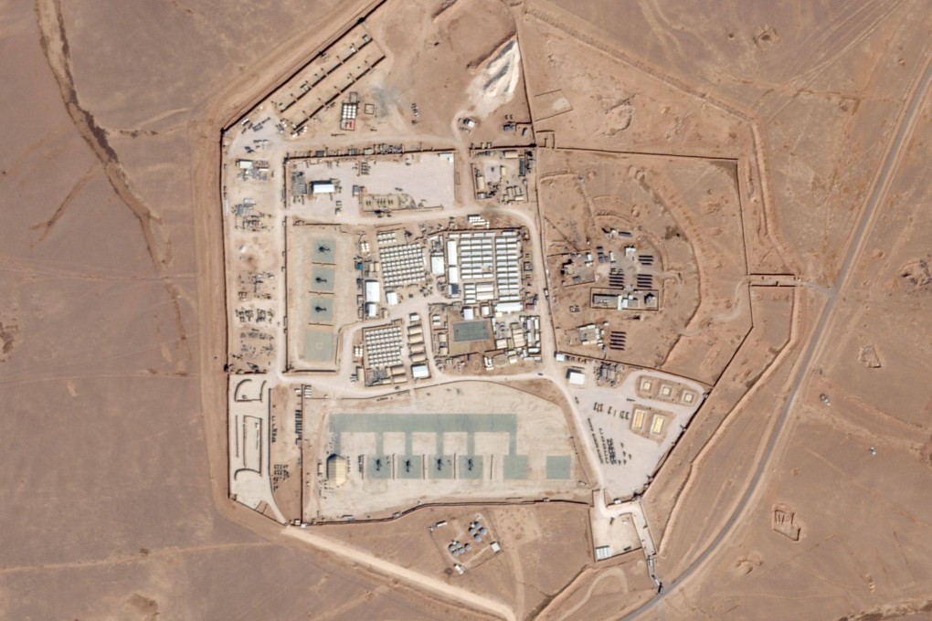 This satellite photo shows a military base known as Tower 22 in northeastern Jordan, where the 2024 drone attack occurred. File photo: Planet Labs PBC via AP