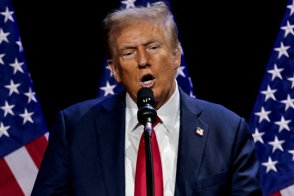 Donald Trump addresses the Detroit Economic Club in Detroit, Michigan, on October 10, 2024. Photo: Reuters
