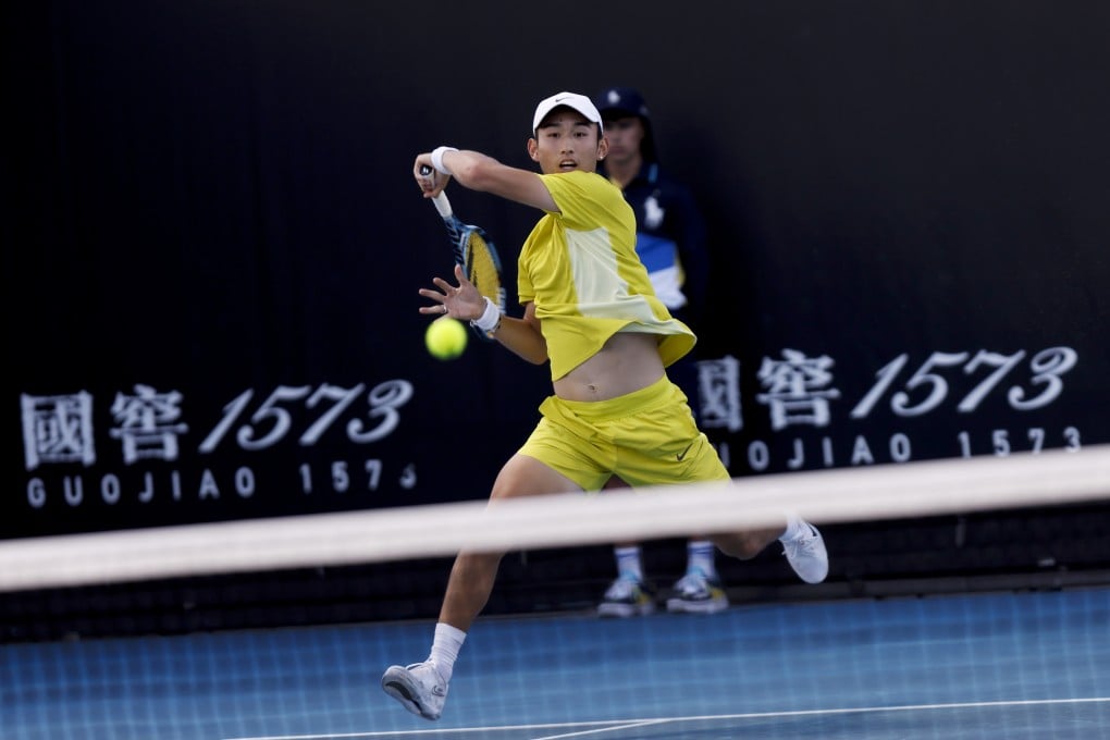 Jerry Shang could not get through two sets in his first round match against Alejandro Fokina. Photo: Xinhua