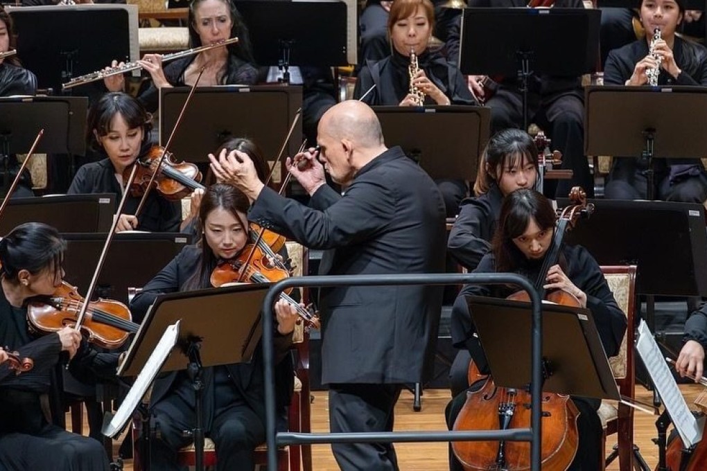 Seoul Philharmonic Orchestra music director Jaap van Zweden conducts the Korean orchestra, which its new chief executive says aspires to reach a world-class level in the next 10 years. Photo: Instagram/immoyangviolin_fan