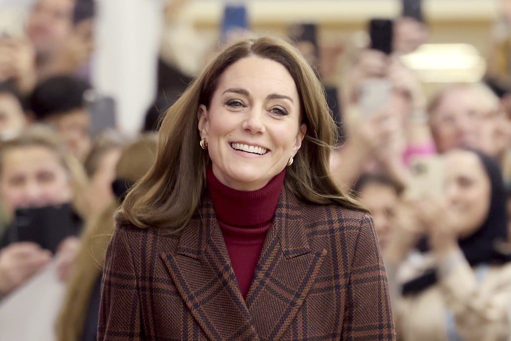 Britain’s Princess Kate visits The Royal Marsden Hospital in London on Tuesday. Photo: AP
