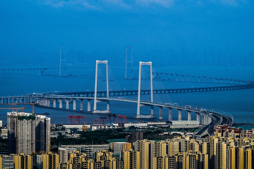 Professor Alejandro Reyes says certain major infrastructure developments such as the Shenzhen-Zhongshan Link have not registered on Google Maps. Photo: Xinhua