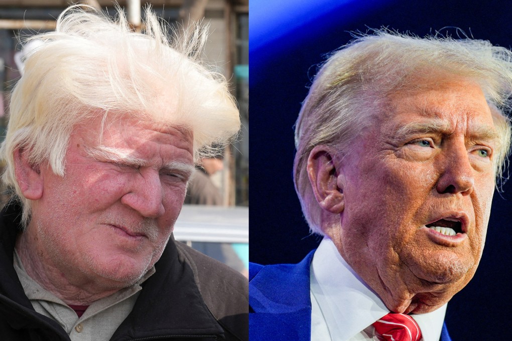 Saleem Bagga (left), a food vendor in Pakistan’s eastern Punjab province, bears an uncanny resemblance to US president-elect Donald Trump (right). Photo: Reuters