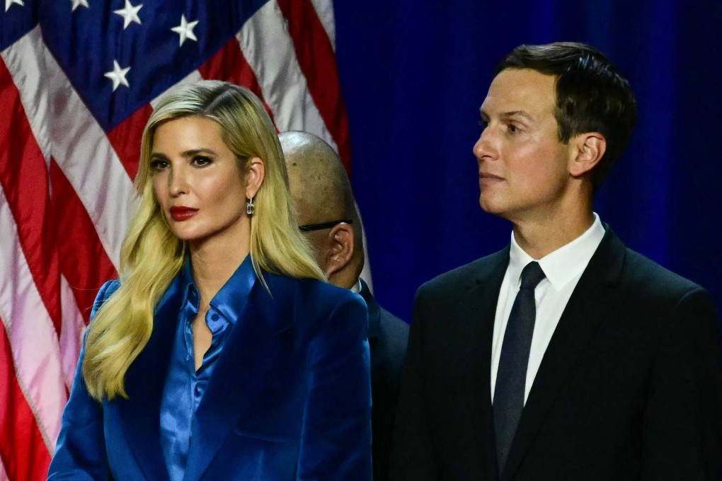 Ivanka Trump and her husband Jared Kushner say they will not take official roles in the second Trump administration and will instead be in their Miami home. Photo: AFP