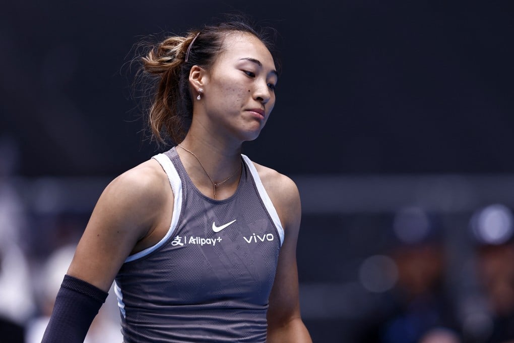 China’s Zheng Qinwen had a bad day at the office, and is out of the Australian Open. Photo: Reuters