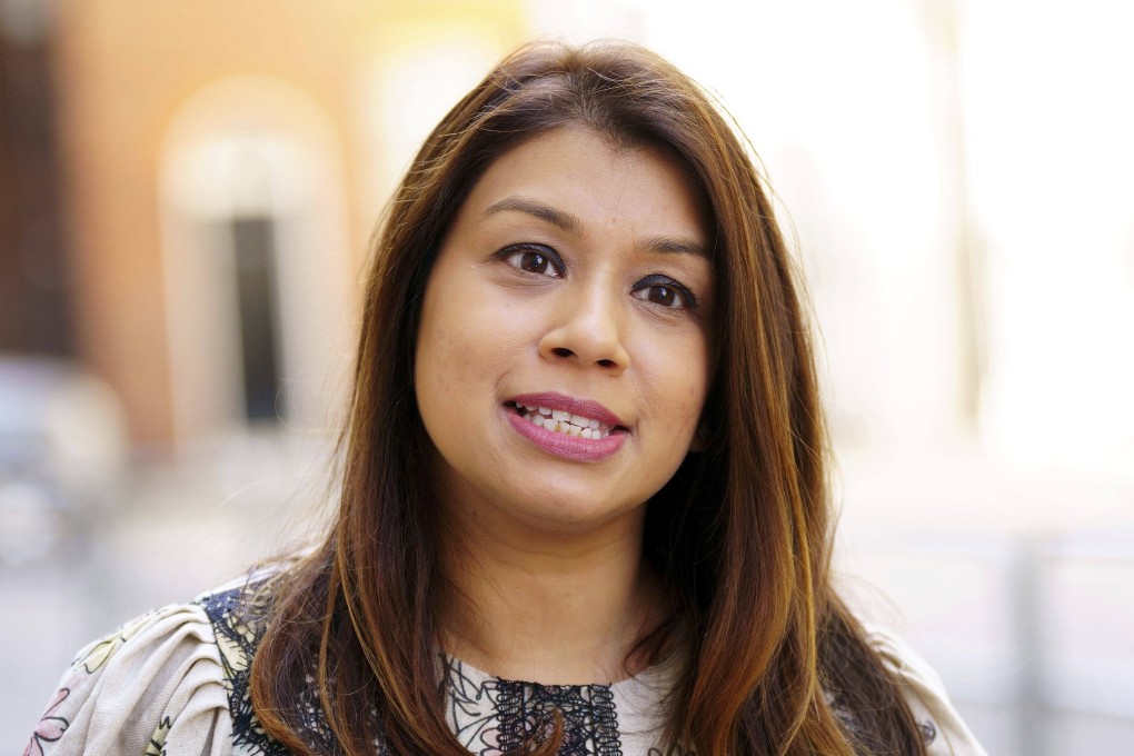 British politician Tulip Siddiq stands outside 10 Downing Street in London in May 2022. Photo: PA via AP