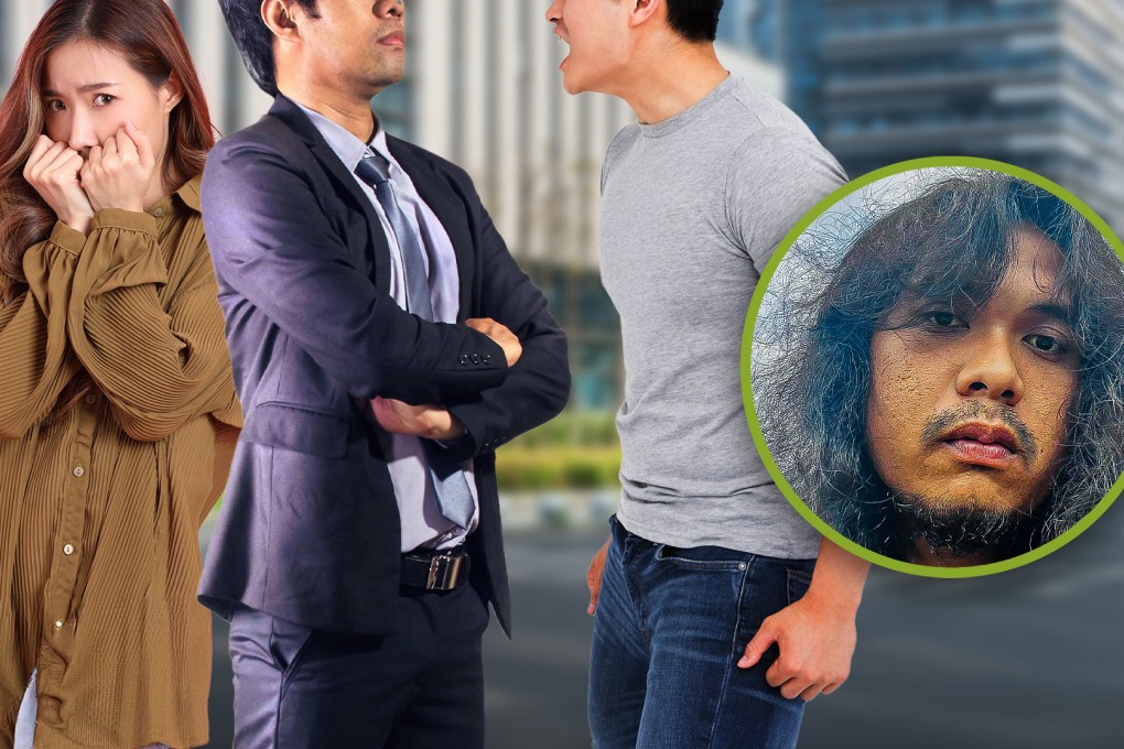 A Malaysian man is offering a “villain for hire” service so clients can play the hero in front of their partners. Photo: SCMP composite/Shutterstock/Facebook_Pesakit Sifar Cacar Monyek