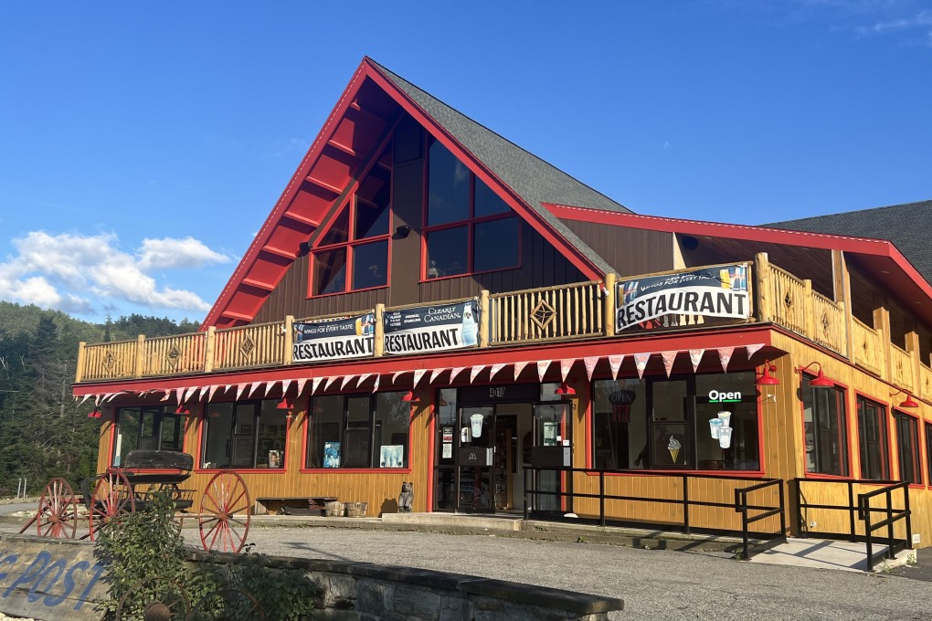 Frontier Town Gateway, in New York’s Adirondacks region, is a combined restaurant, convenience store, petrol station, Tesla charging station and rest area, with plans for weddings and Airbnbs. Photo: Amy Wu
