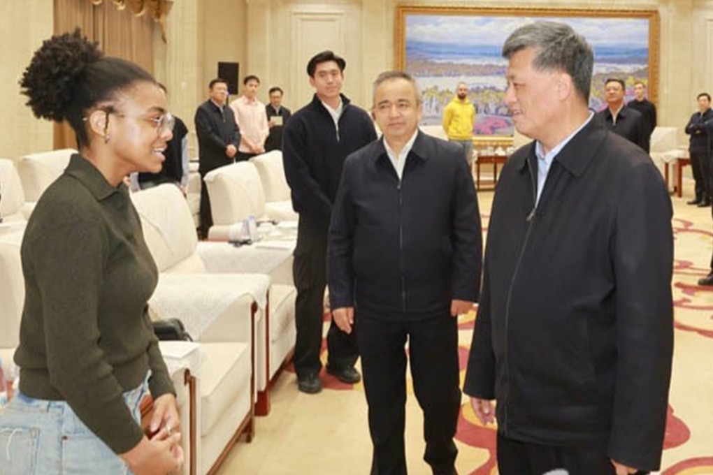 A delegation of international students visits Xinjiang in far western China on Tuesday as part of the region’s efforts to boost its image abroad, according to local media. Photo: Weibo / Xinjiang Daily