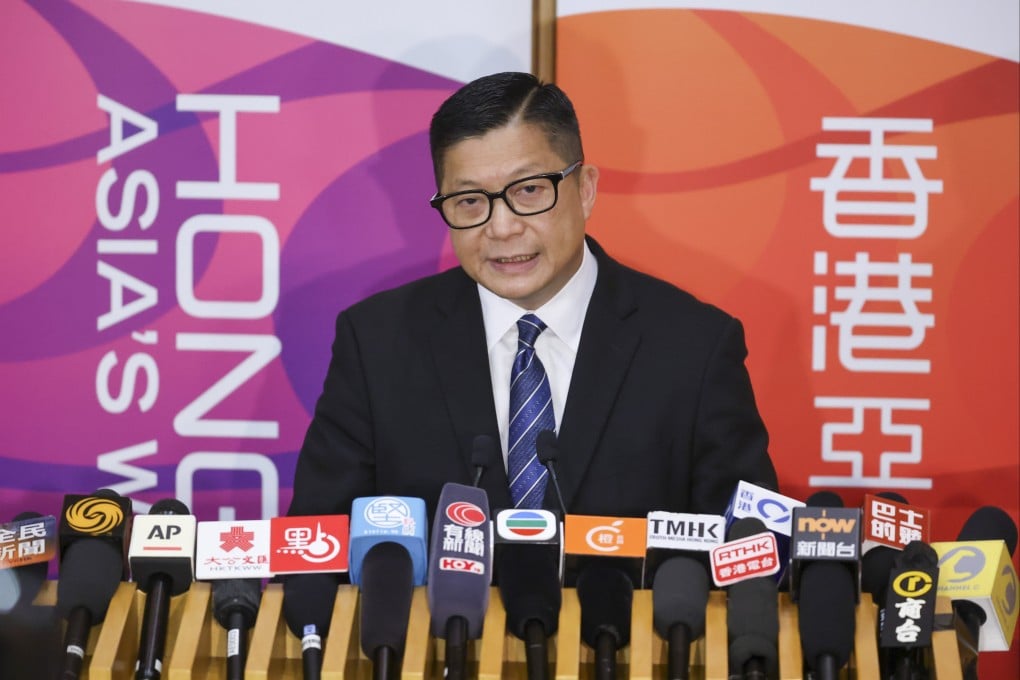 Secretary for Security Chris Tang. Photo: Dickson Lee