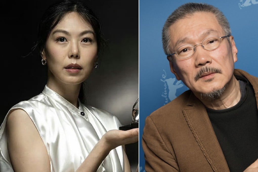 Korean actress Kim Min-hee and film director Hong Sang-soo, who it has been revealed are having a child together, who will be the first for both of them. Photo: Instagram/hong.sangsoo, Reuters/Pool