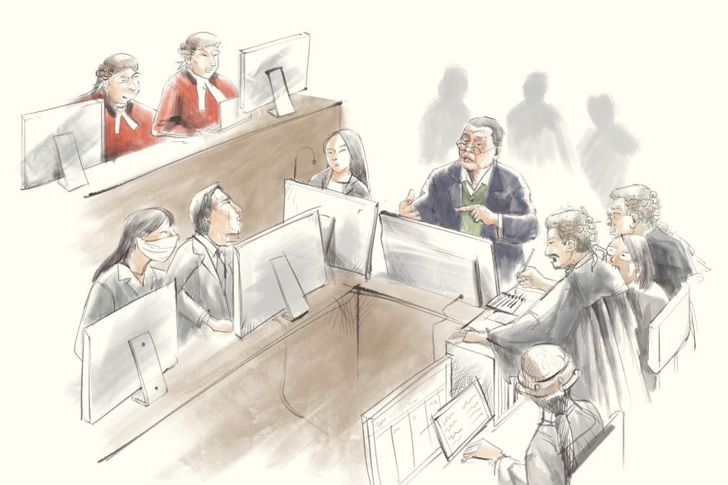 Friday marked Jimmy Lai’s 28th day of verbal testimony in court. Sketch: Victor Sanjinez