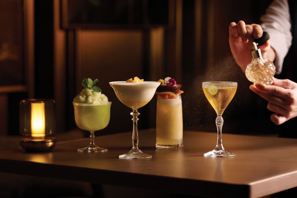 JW Marriott Hotel bar Q88’s new cocktail menu draws from the breadth of mixology, with tiki, savoury, slushy and creamy cocktails alike. Photo: Q88
