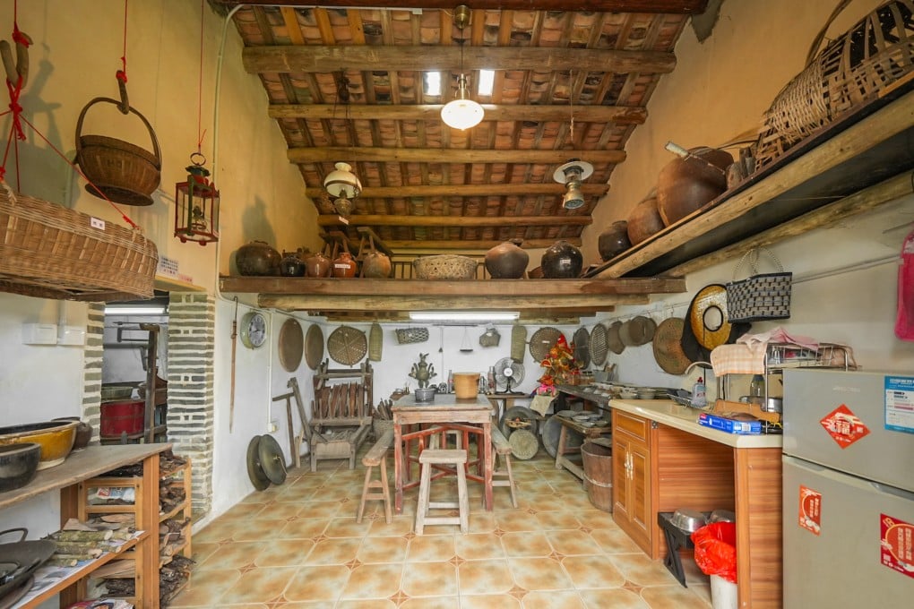 The interior of a typical
farmer’s residence in Kuk Po, Hong Kong. Photo: Handout
