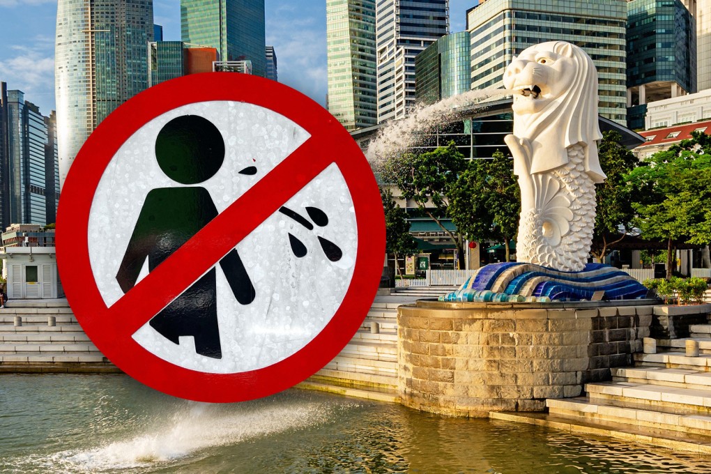 RedNote users in China have praised the authorities in Singapore for fining a Chinese tourist US$220 after he was caught spitting in public. Photo: SCMP composite/Shutterstock