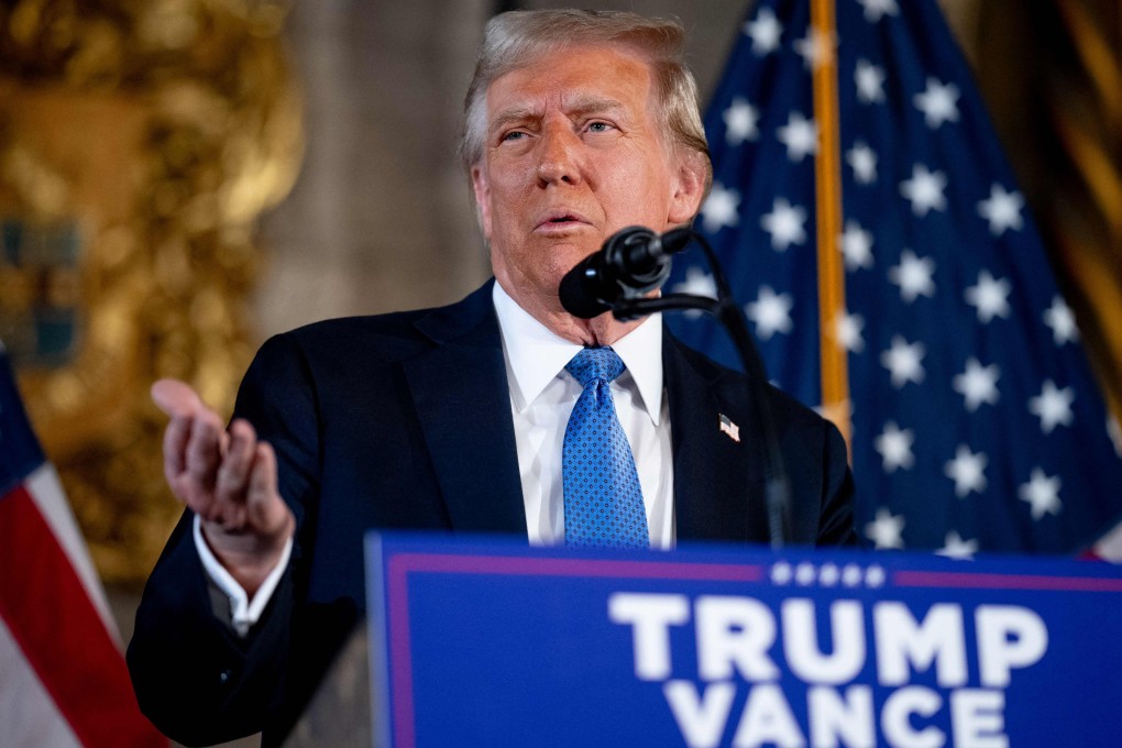 US president-elect Donald Trump speaks at a news conference at his Mar-a-Lago resort in Palm Beach, Florida, on December 16, 2024. Photo: Getty Images