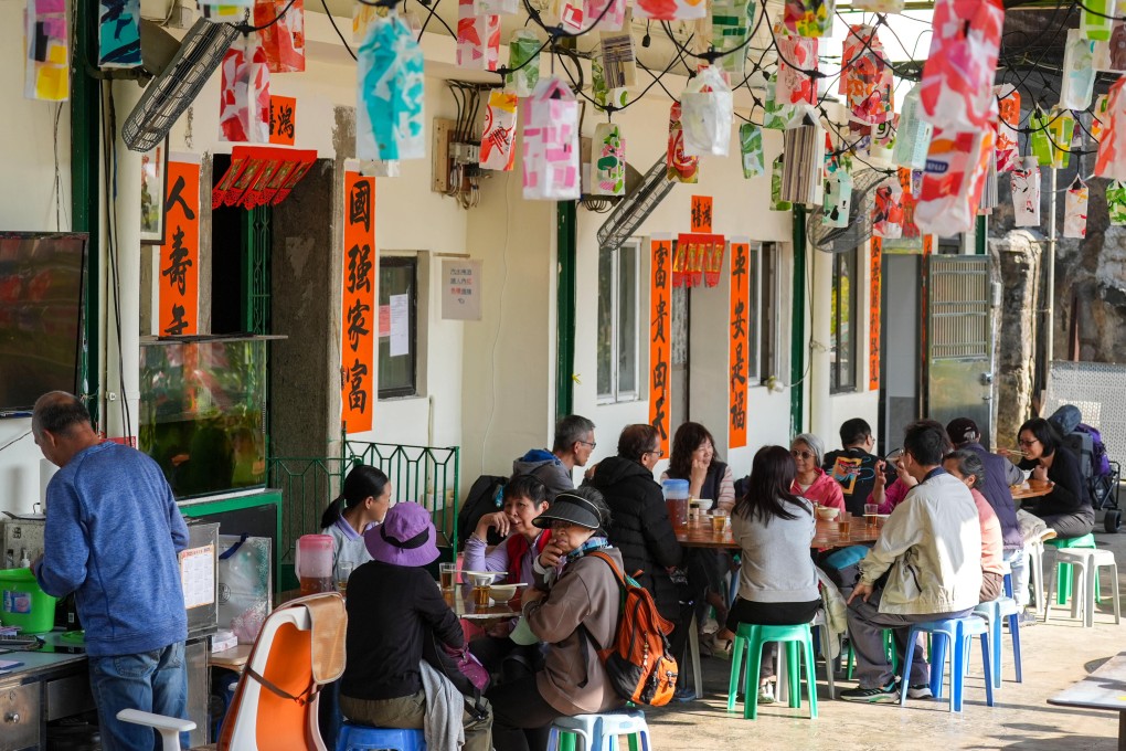 Visitors enjoy themselves at the Countryside Harvest Festival: Kuk Po “Sound-Sight-Taste Fusion” Tour on Saturday. Photo: Eugene Lee