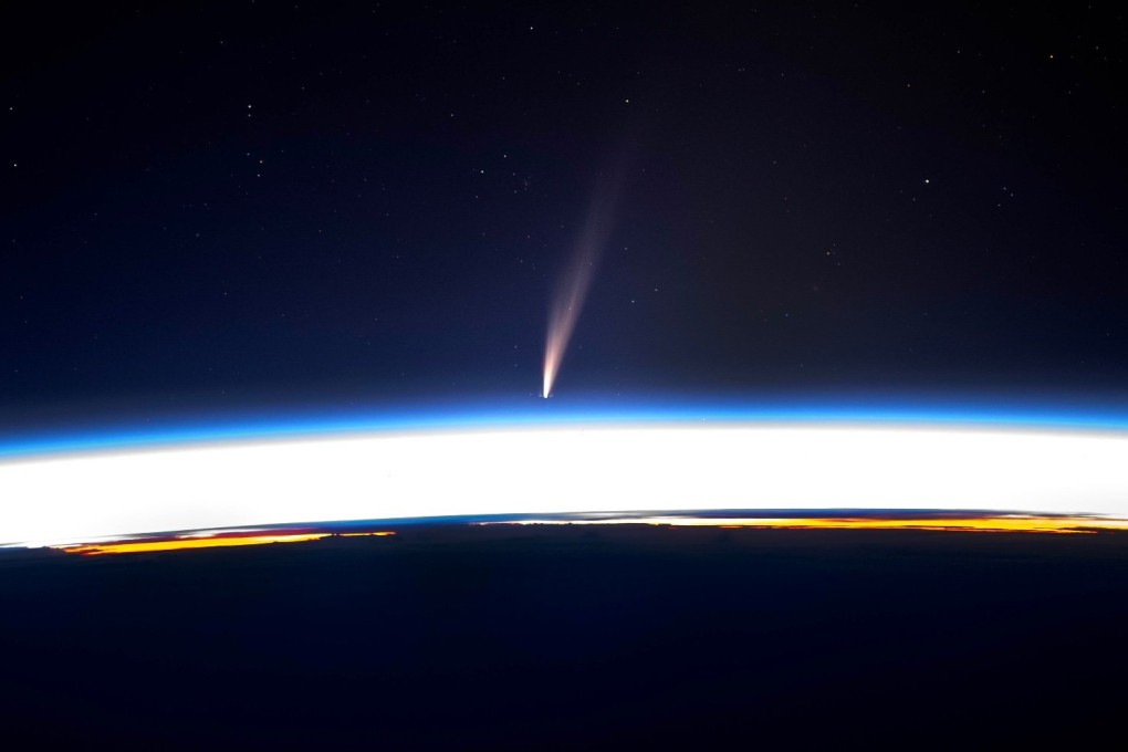 The comet C2024 G3 (ATLAS) as seen from space. Photo: Don Pettit/NASA
