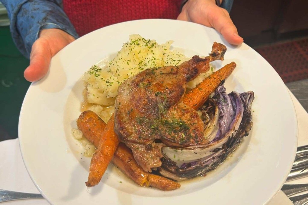 Shio koji duck, toasted beets and tangerine with miso yogurt sauce, shaki shaki salad and sesame cookies - a dish inspired by Sonoko Sakai’s new cookbook, Wafu Cooking. Photo: Instagram / sonokosakai