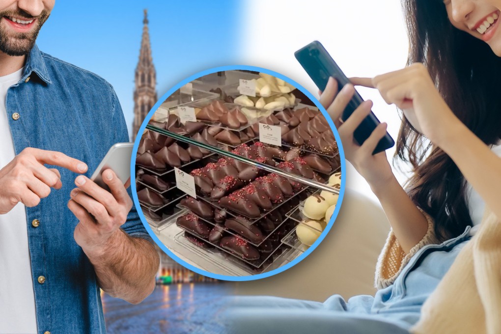 Thanks to the social media platform RedNote, a Belgian man has been able to satisfy a woman in China’s long-held craving for a particular chocolate. Photo: SCMP composite/Shutterstock/Xiaohongshu