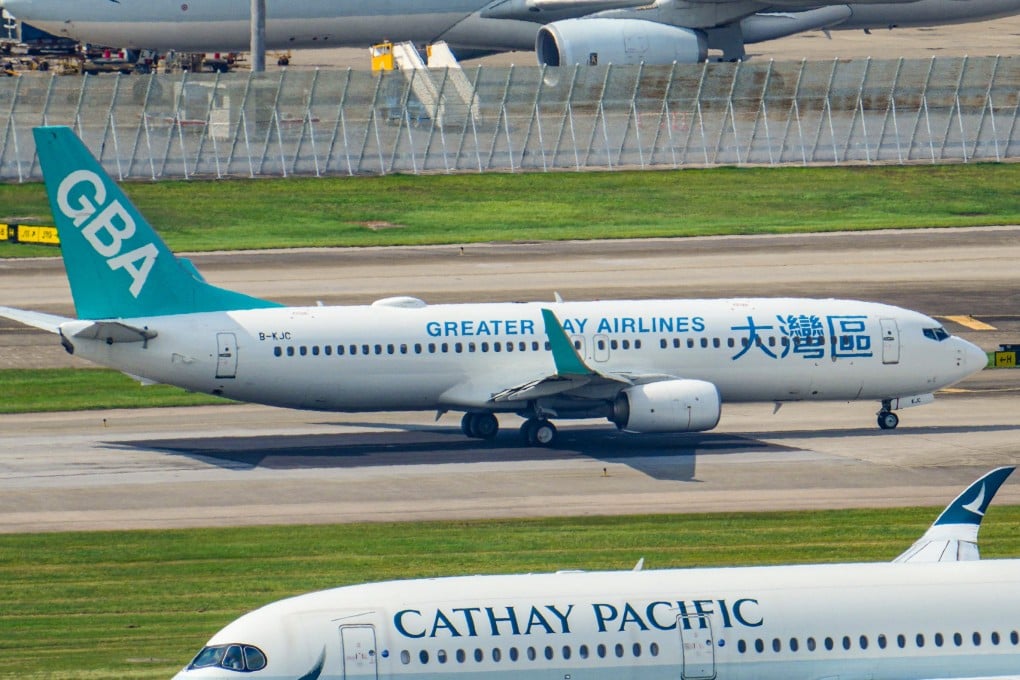 A Greater Bay Airlines plane at Hong Kong International Airport. Photo: May Tse