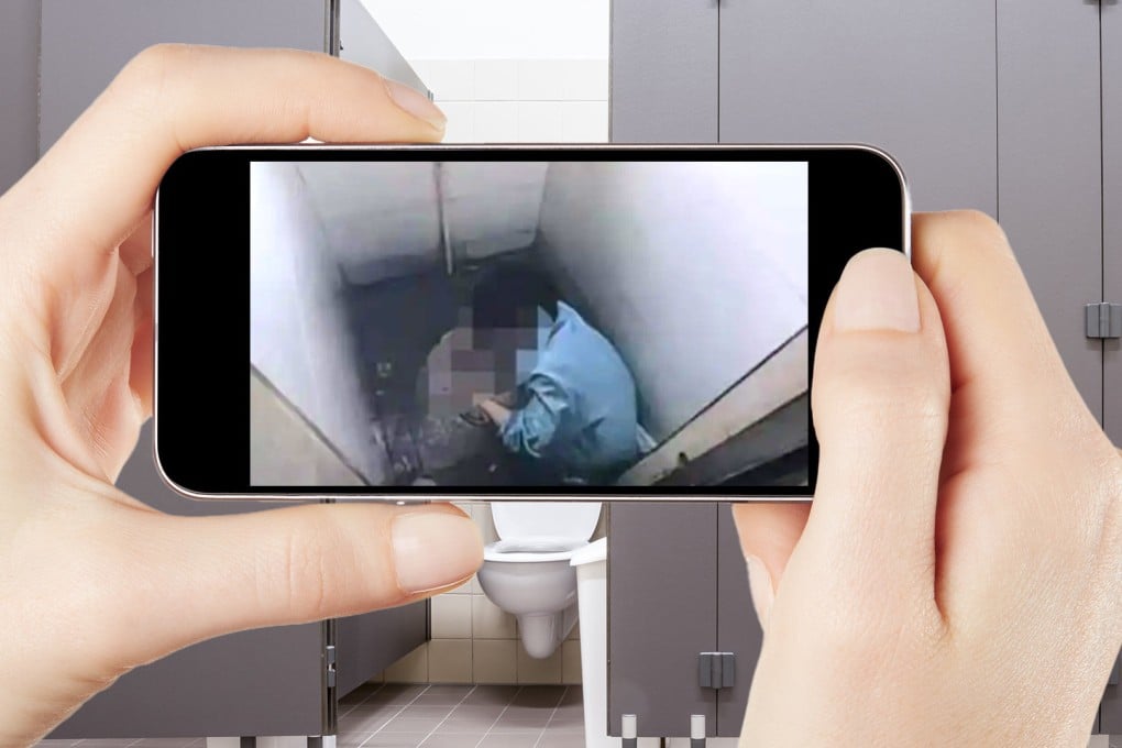 A company in China has found itself in hot water for photographing so-called lazy staff while they are using the toilet. Photo: SCMP composite/Shutterstock/Sohu