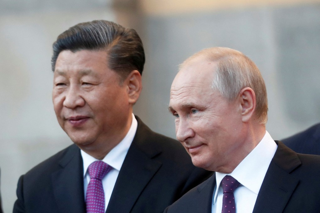 Chinese President Xi Jinping and Russian leader Vladimir Putin held a video call on Tuesday. Photo: Reuters
