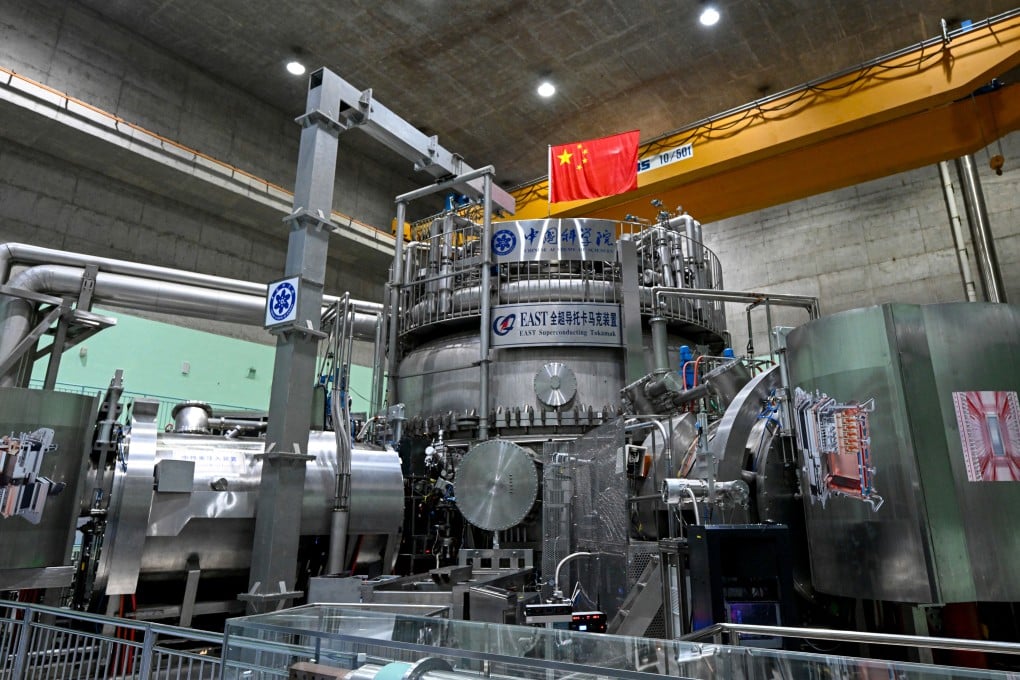 Chinese researchers at the EAST nuclear fusion test facility were able to maintain super-heated plasma for more than 17 minutes, surpassing the previous record of 403 seconds, which was also set by EAST in 2023. Photo: Xinhua