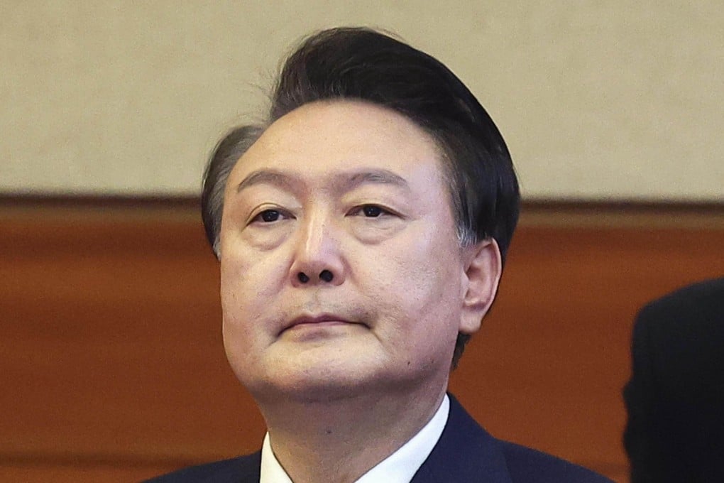 Impeached South Korean President Yoon Suk-yeol attends his impeachment trial at the Constitutional Court for the first time in Seoul on January 21, 2025. Photo: Kyodo/Pool