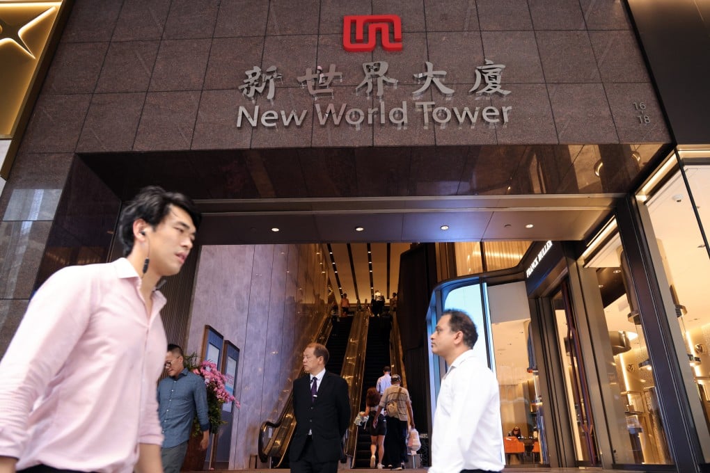 A view of New World Tower in Central. Photo: Jelly Tse