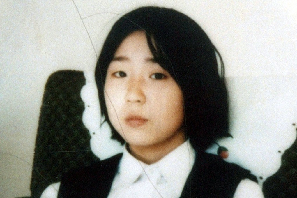 Megumi Yokota, then 13, pictured at an undisclosed location in North Korea after her abduction from Japan. Photo: AP