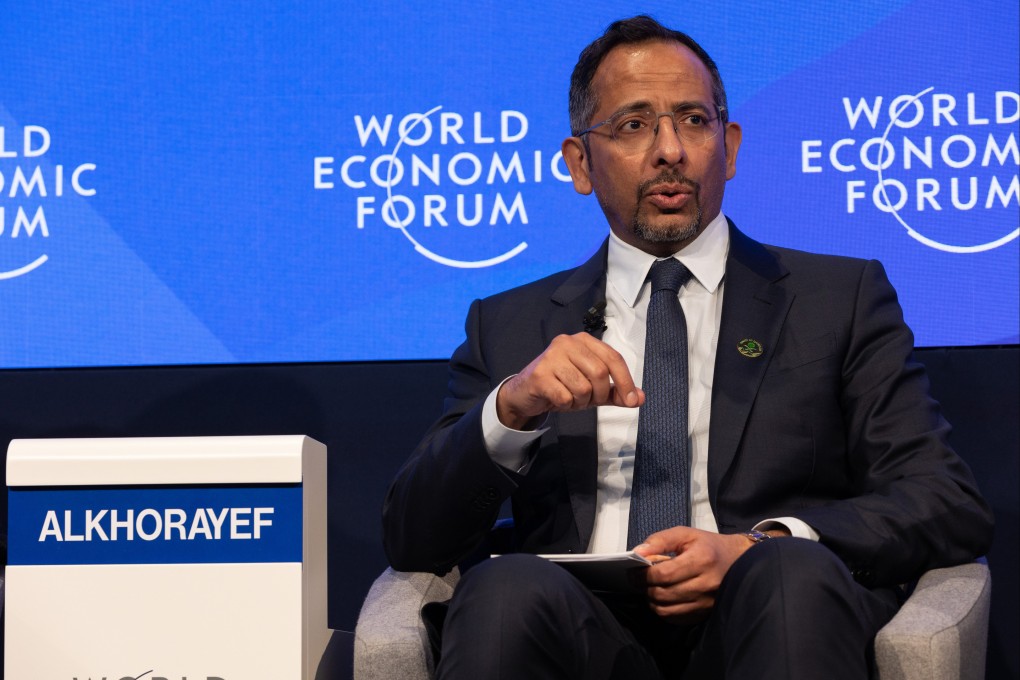 Bandar Alkhorayef, Saudi minister of industry and mineral resources, speaks at the World Economic Forum in Davos, Switzerland. Photo: World Economic Forum